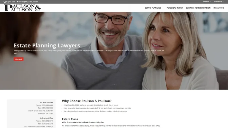 Paulson and Paulson, P.L.C. - Virginia Beach, VA - Attorney in Virginia Beach