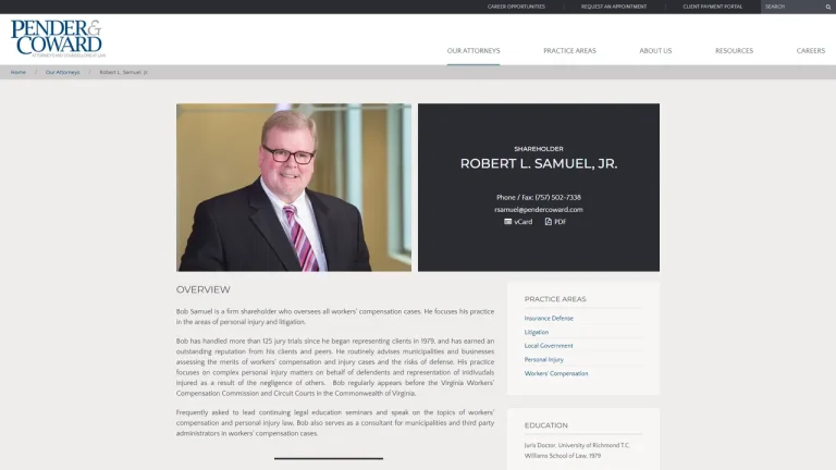 Robert L. Samuel, Jr. - Virginia Beach, VA - Attorney in Virginia Beach
