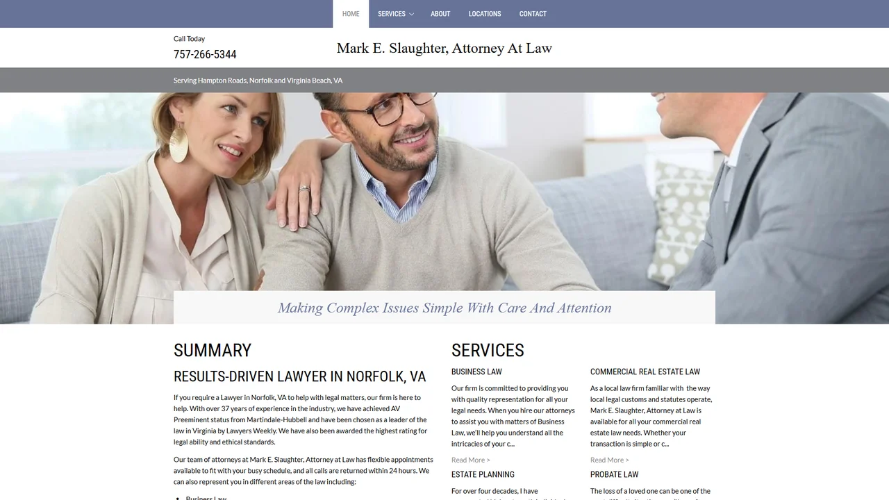 Mark E. Slaughter, Attorney at Law - Virginia Beach, VA office in Virginia Beach, Virginia