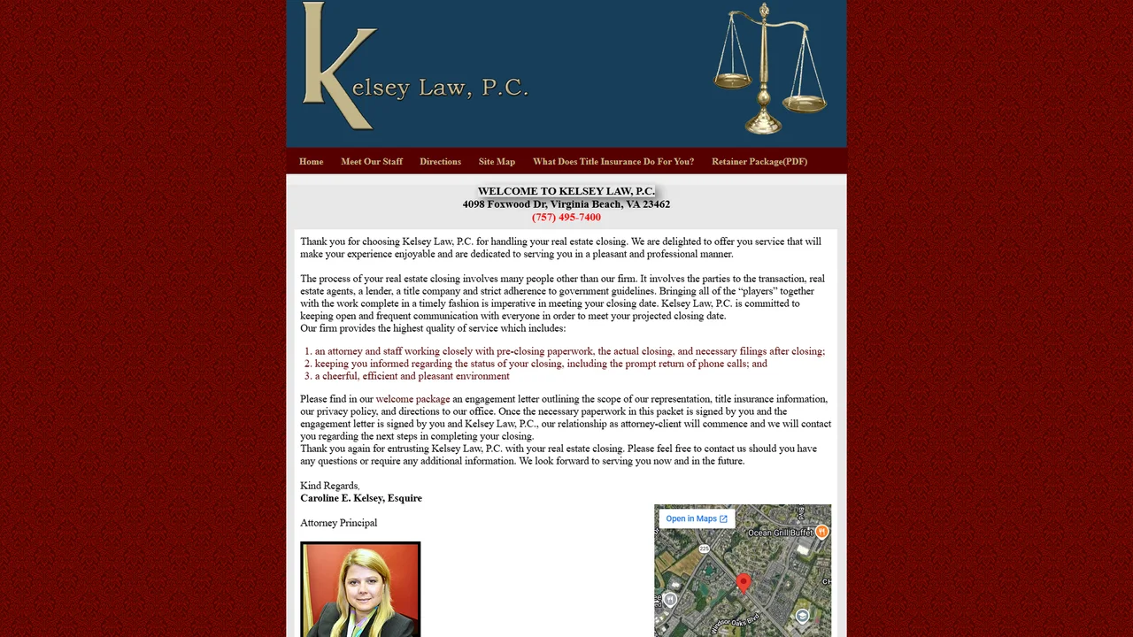 Kelsey Law, P.C. - Virginia Beach, VA office in Virginia Beach, Virginia