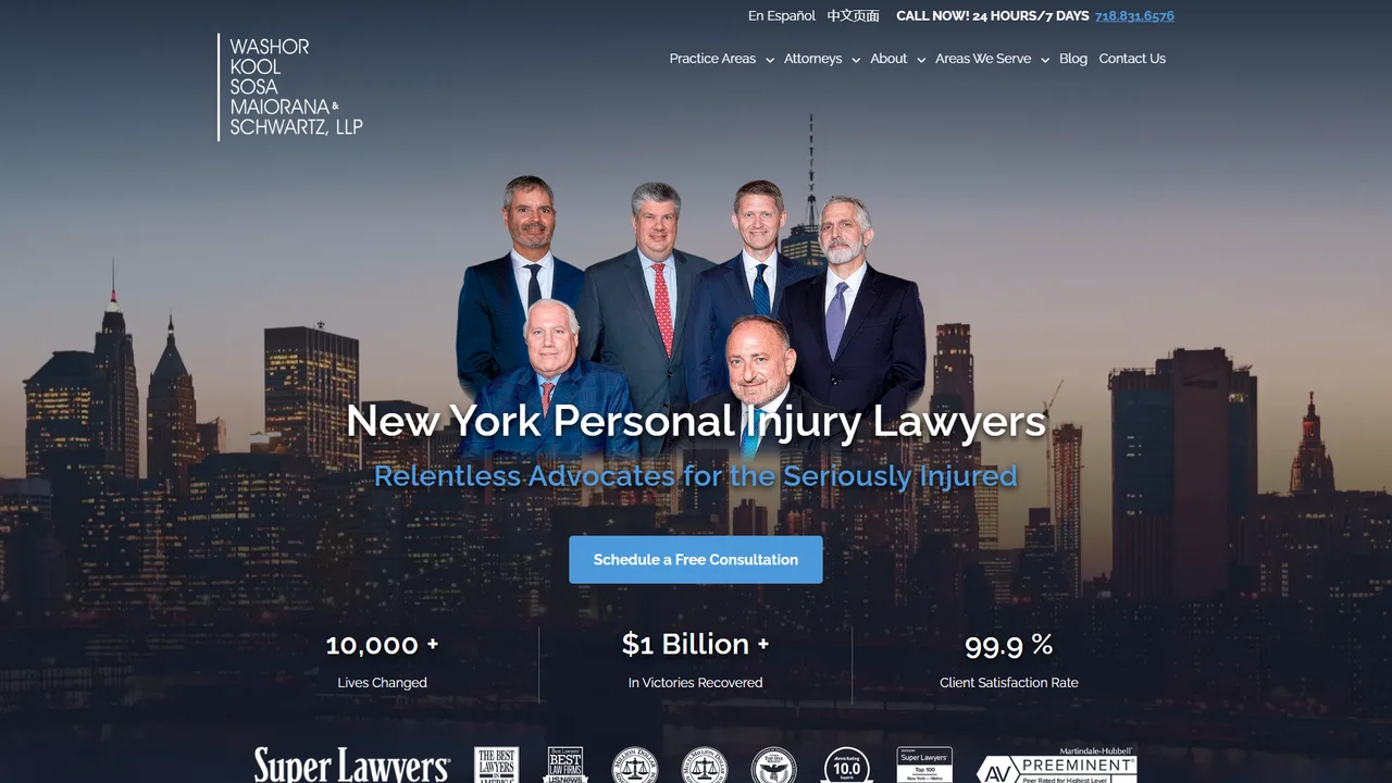 Queller, Fisher, Washor, Fuchs & Kool and The Law Office Of William A. Gallina, LLP - NYC, New York office in New York City, New York
