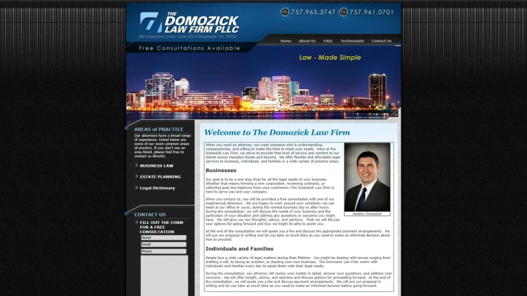 The Domozick Law Firm PLLC - Virginia Beach, VA - Attorney in Virginia Beach
