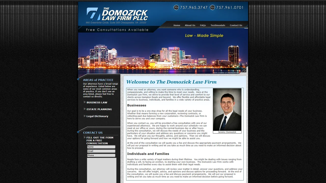 The Domozick Law Firm PLLC - Virginia Beach, VA office in Virginia Beach, Virginia
