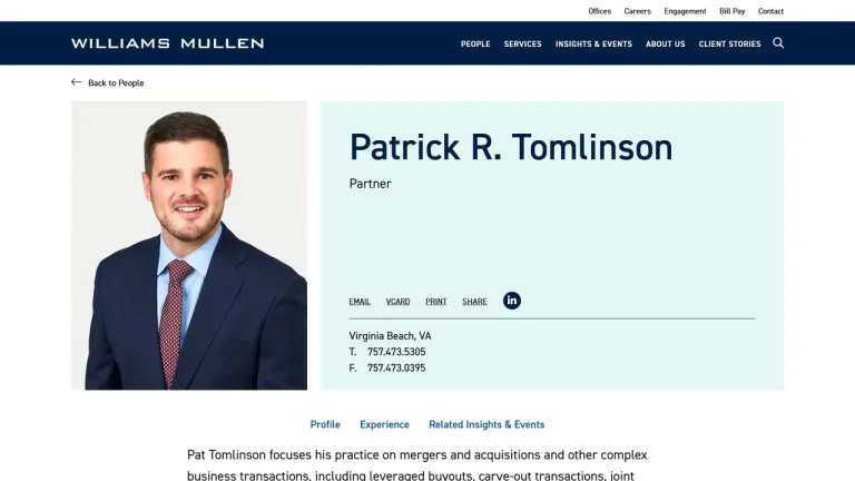 Patrick R. Tomlinson - Virginia Beach, VA - Attorney in Virginia Beach