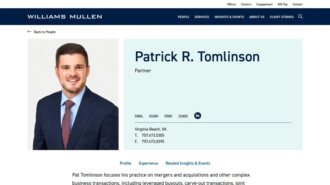 Patrick R. Tomlinson - Virginia Beach, VA office in Virginia Beach, Virginia