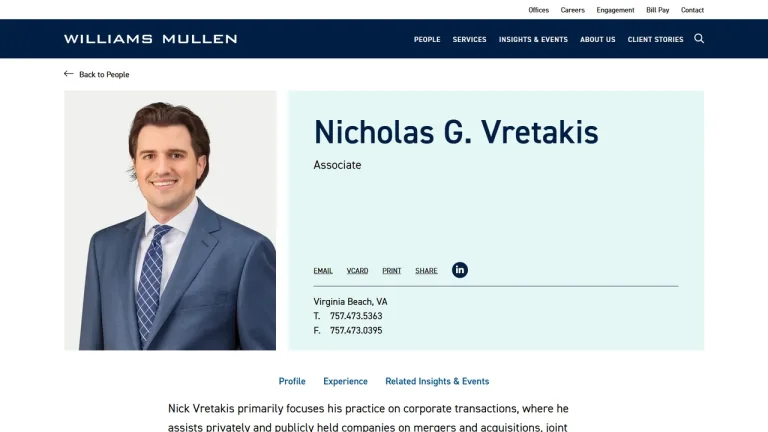 Nicholas G. Vretakis - Virginia Beach, VA - Attorney in Virginia Beach