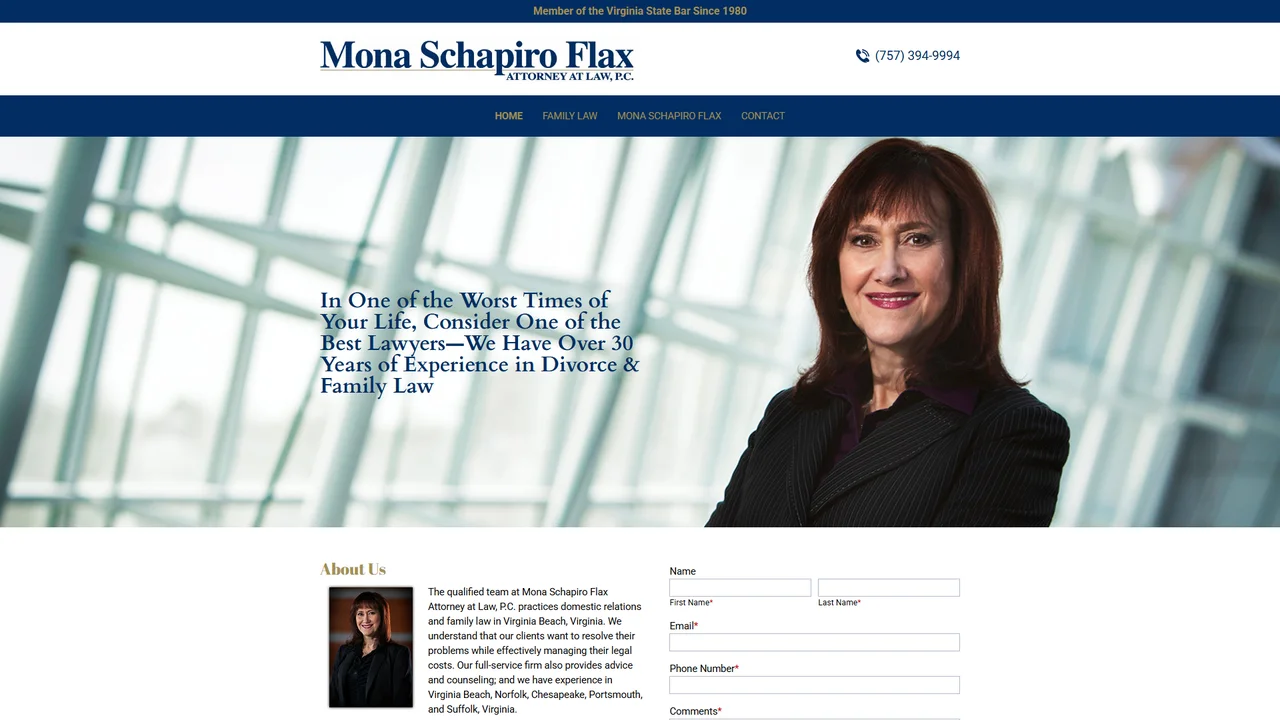 Mona Schapiro Flax Attorney at Law, P.C. - Virginia Beach, VA office in Virginia Beach, Virginia