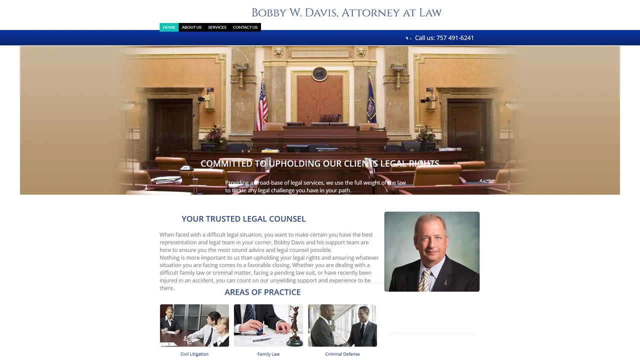 Bobby W. Davis, Attorney at Law - Virginia Beach, VA office in Virginia Beach, Virginia