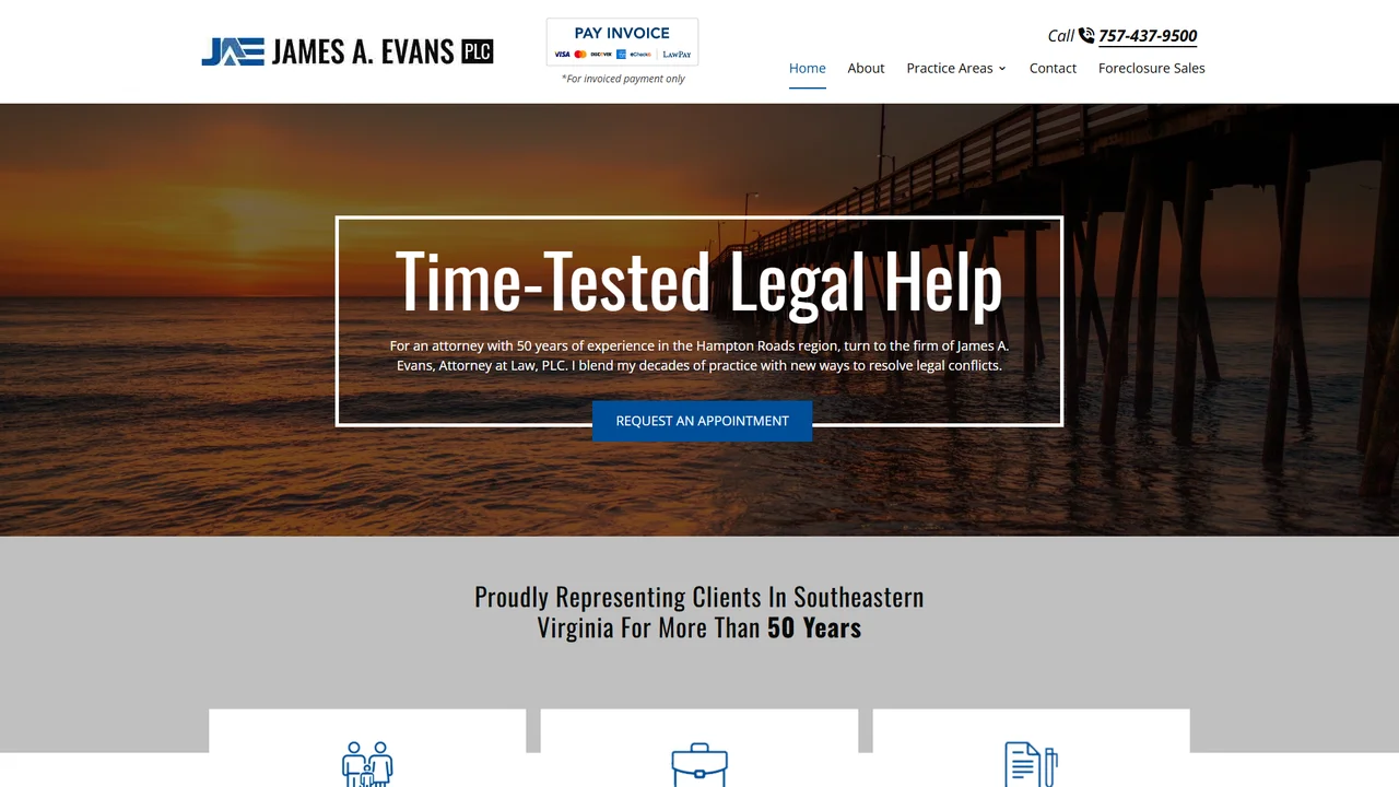James A. Evans, Attorney At Law, PLC - Virginia Beach, VA office in Virginia Beach, Virginia