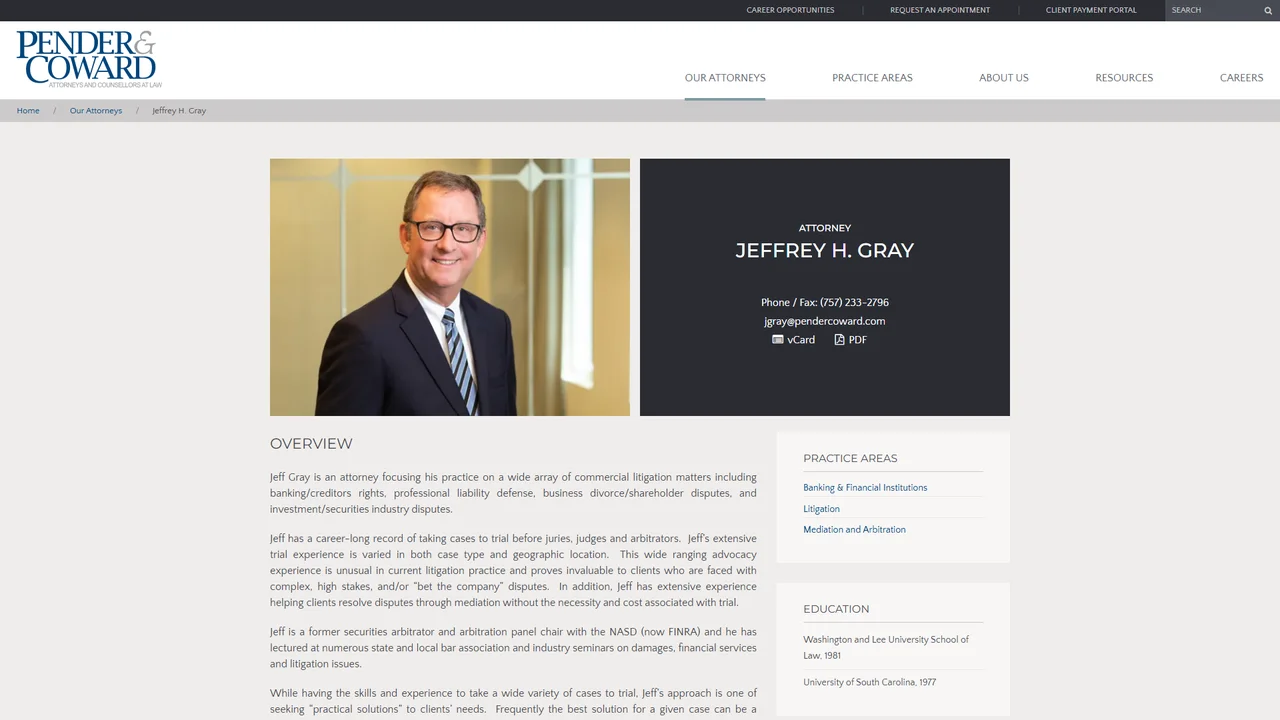 Jeffrey H. Gray - Virginia Beach, VA office in Virginia Beach, Virginia