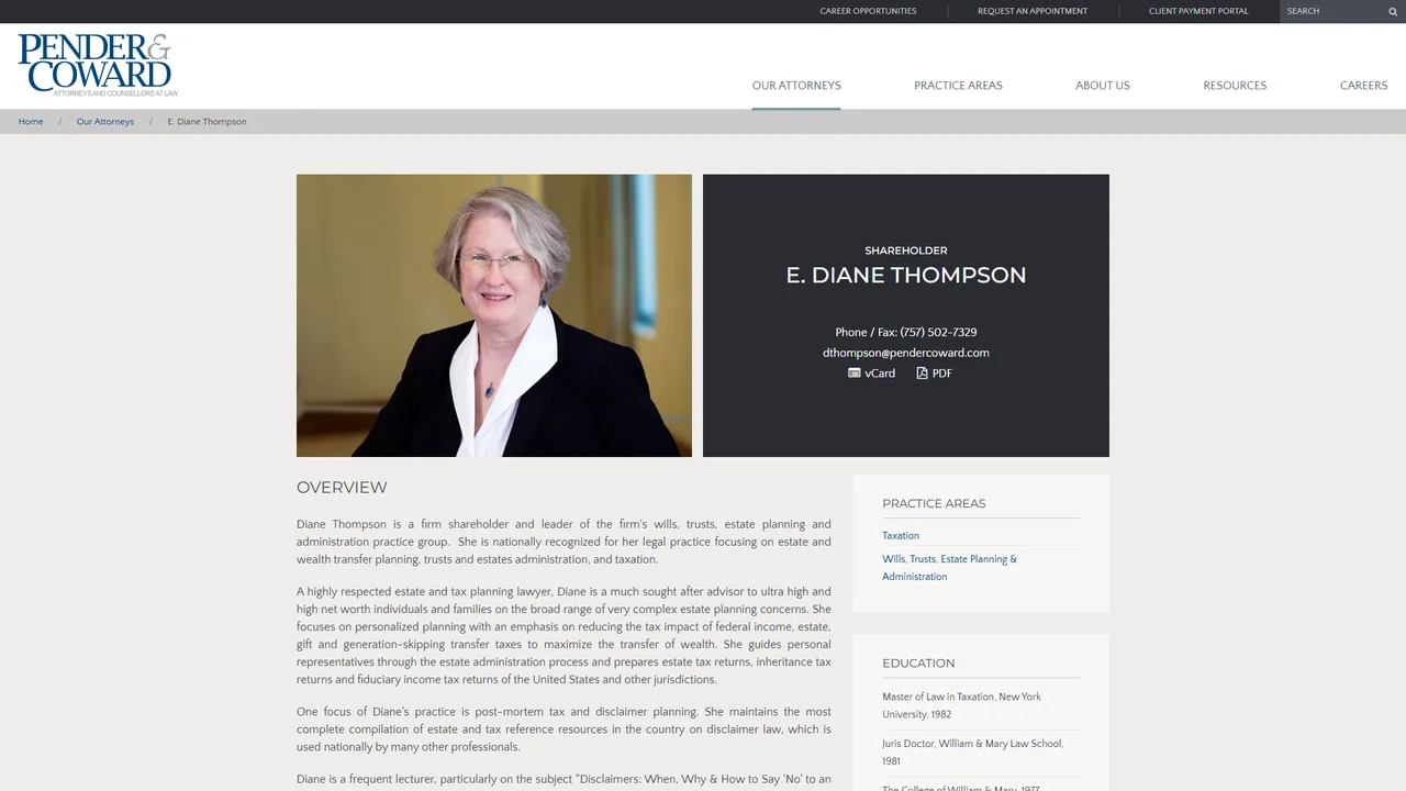 E. Diane Thompson - Virginia Beach, VA office in Virginia Beach, Virginia