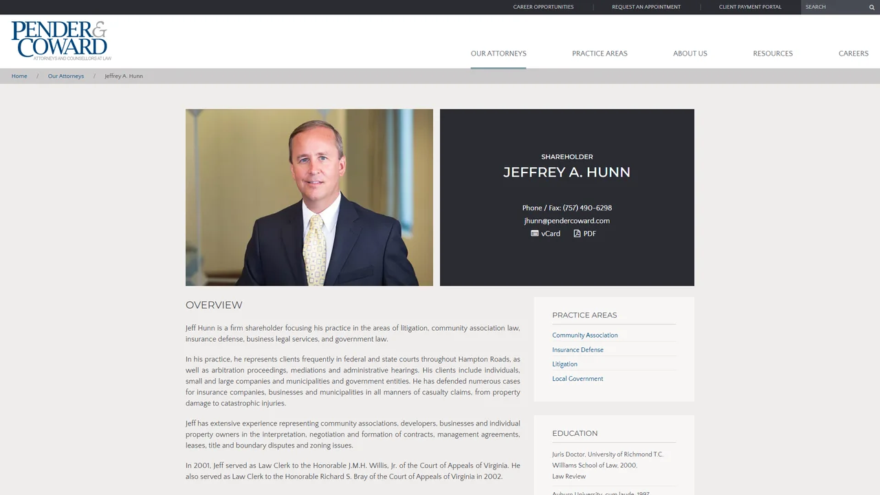 Jeffrey A. Hunn - Virginia Beach, VA office in Virginia Beach, Virginia