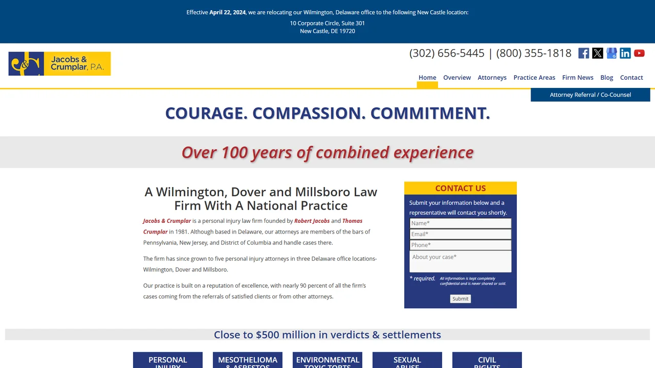 Jacobs & Crumplar P.A. - Wilmington, DE office in Wilmington, Delaware