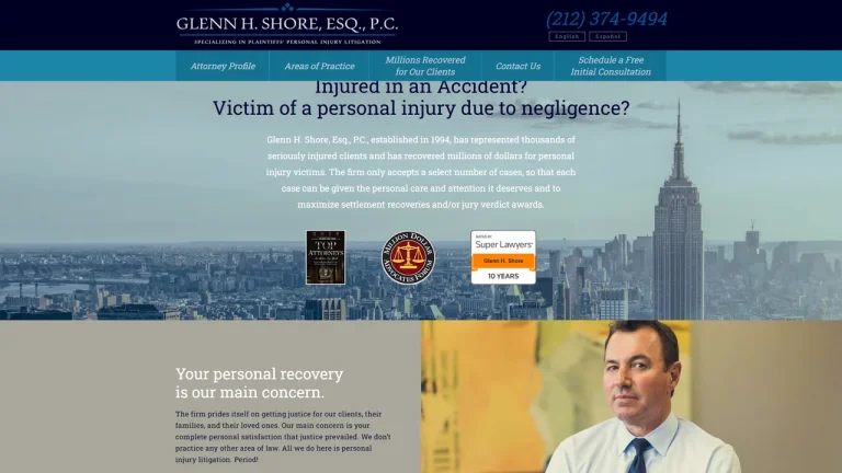 Glenn H Shore PC - NYC, New York - Attorney in New York City