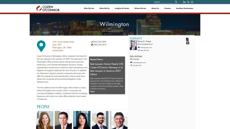 Cozen O'Connor - Wilmington, DE - Attorney in Wilmington