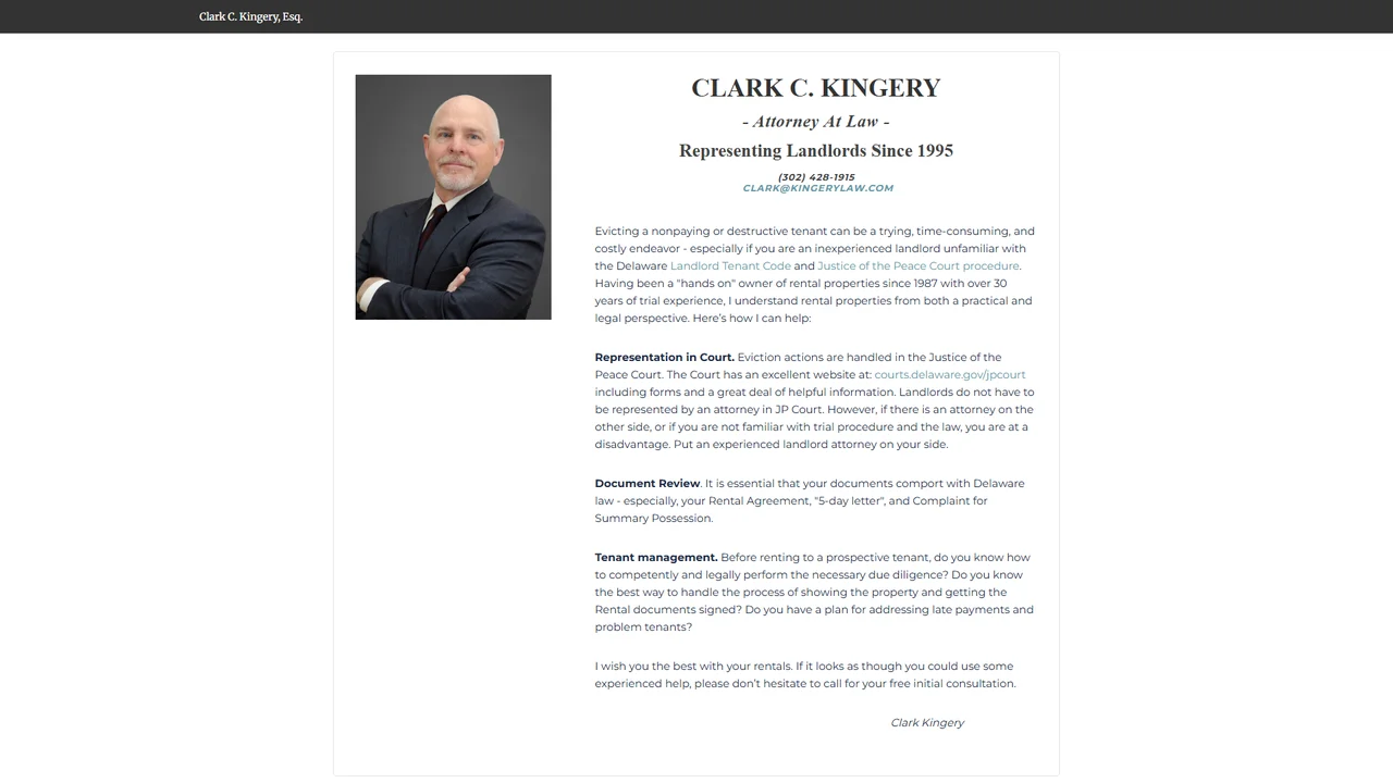 Clark C. Kingery, P.A. - Wilmington, DE office in Wilmington, Delaware