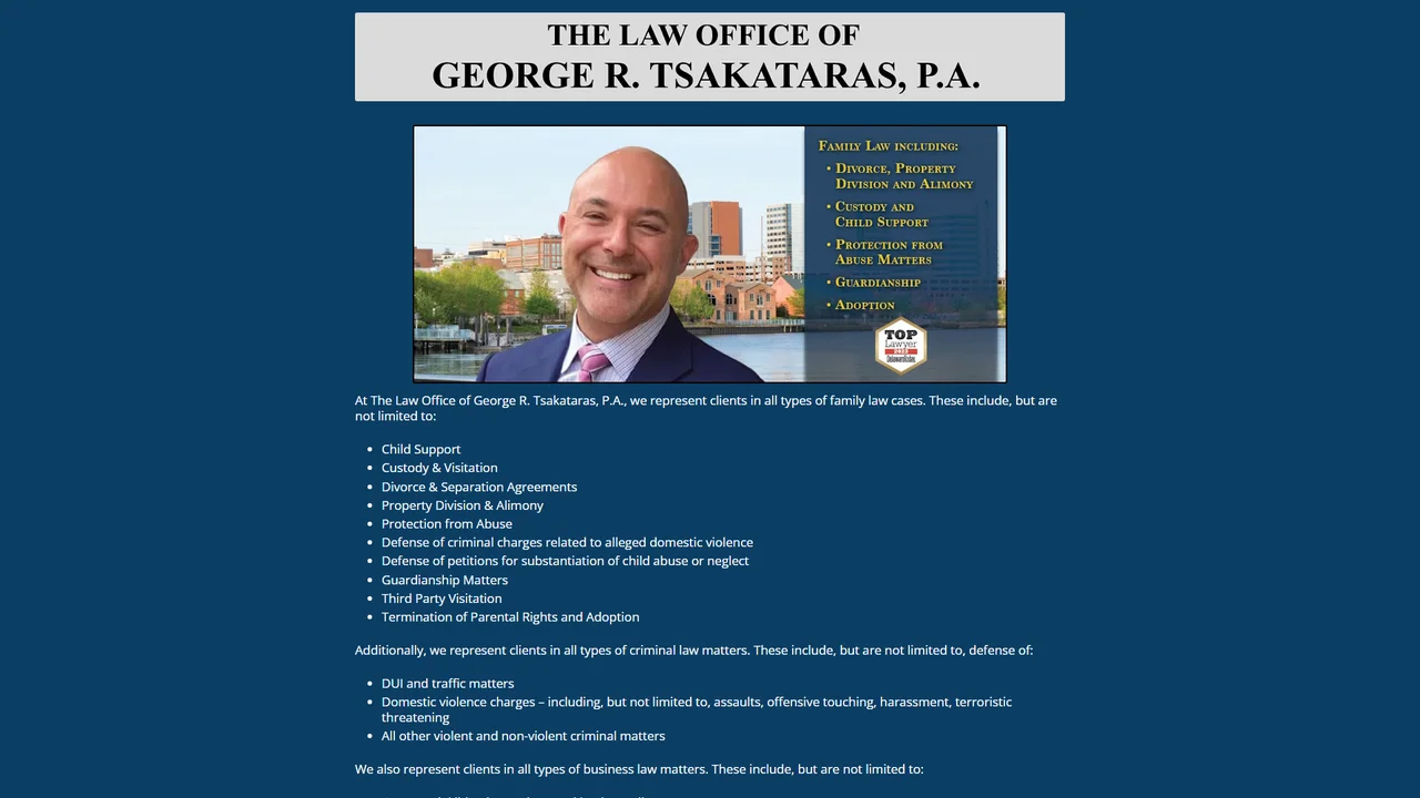 The Law Office of George R. Tsakataras, P.A. - Wilmington, DE office in Wilmington, Delaware