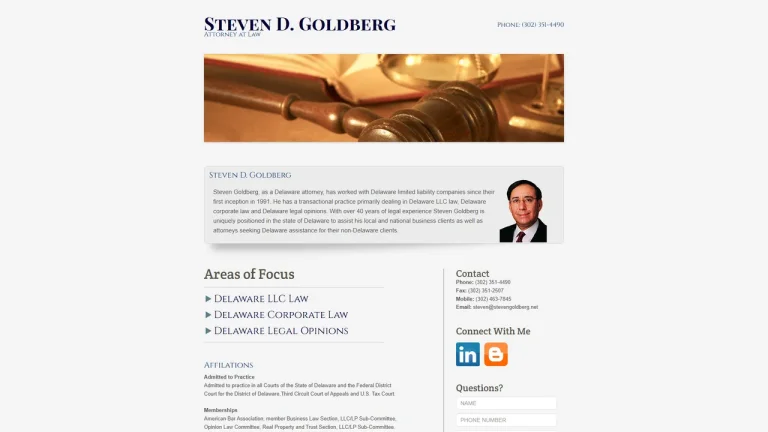 Steven D. Goldberg, Esq. - Wilmington, DE - Attorney in Wilmington