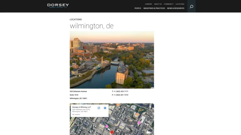Dorsey & Whitney LLP - Wilmington, DE - Attorney in Wilmington