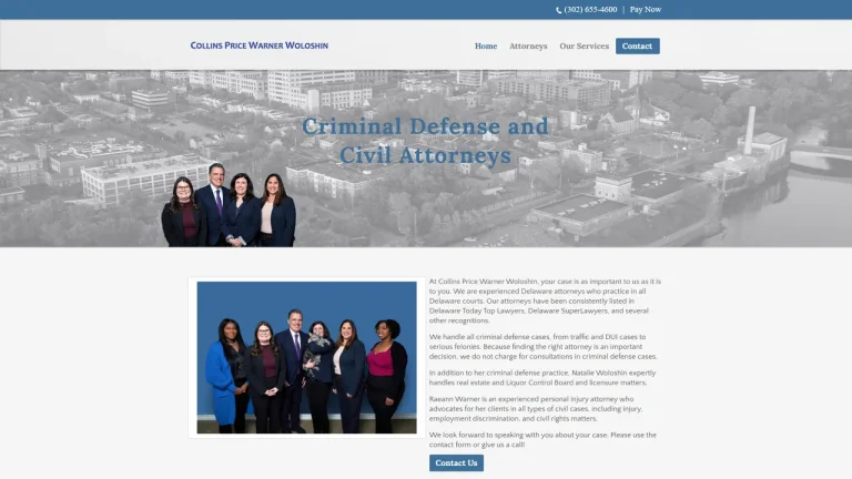 Collins Price Warner Woloshin - Wilmington, DE - Attorney in Wilmington
