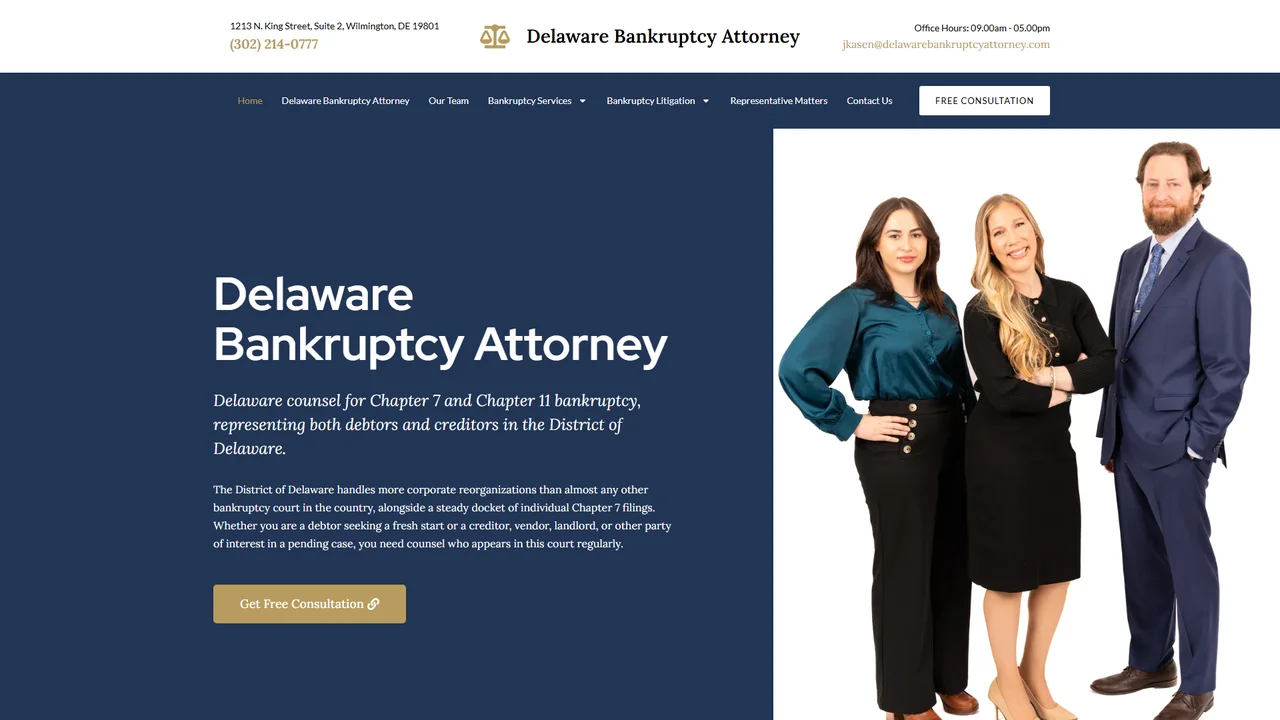 Delaware Bankruptcy Attorney - Wilmington, DE office in Wilmington, Delaware