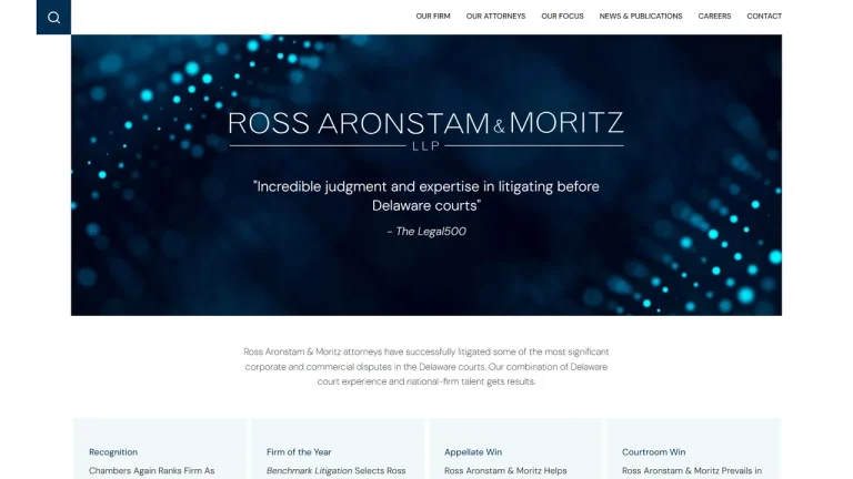 Ross, Aronstam & Moritz - Wilmington, DE - Attorney in Wilmington