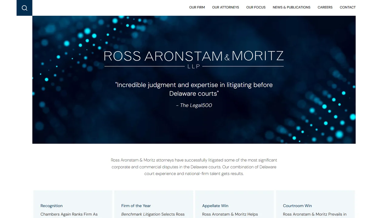 Ross, Aronstam & Moritz - Wilmington, DE office in Wilmington, Delaware