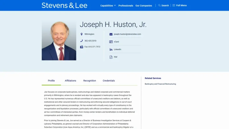 Joseph H. Huston, Jr. - Wilmington, DE - Attorney in Wilmington