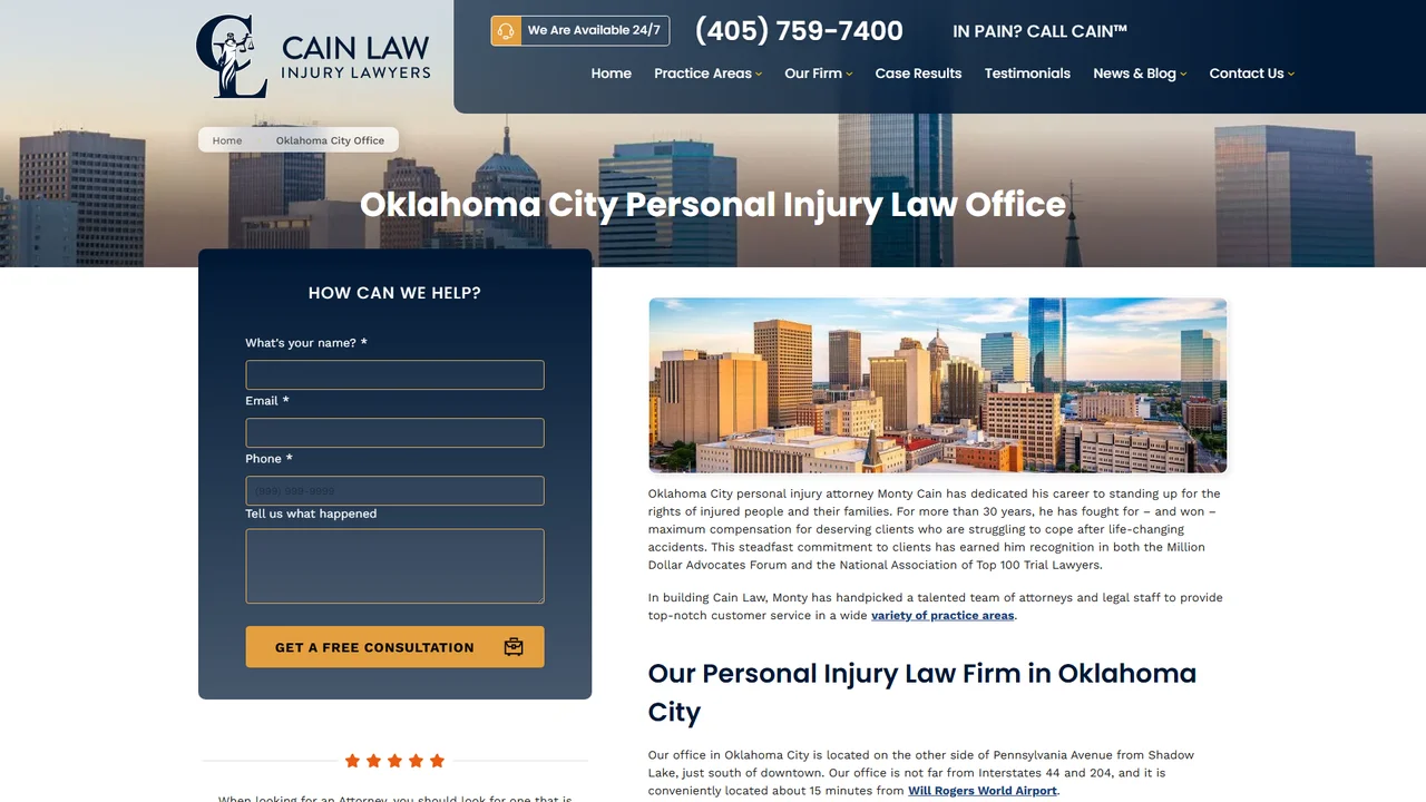 Cain Law - Oklahoma City, OK office in Oklahoma City, Oklahoma