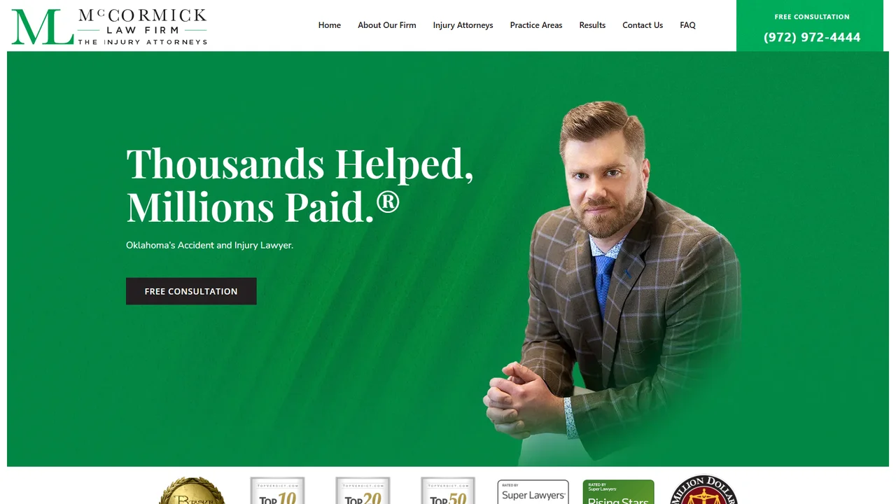 McCormick Law Firm, Injury Attorneys - Oklahoma City, OK office in Oklahoma City, Oklahoma