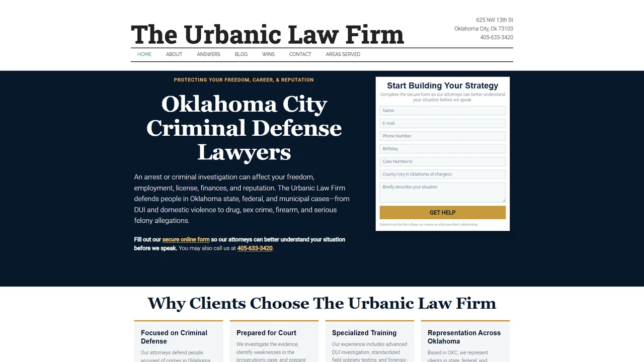 The Urbanic Law Firm - Oklahoma City, OK office in Oklahoma City, Oklahoma