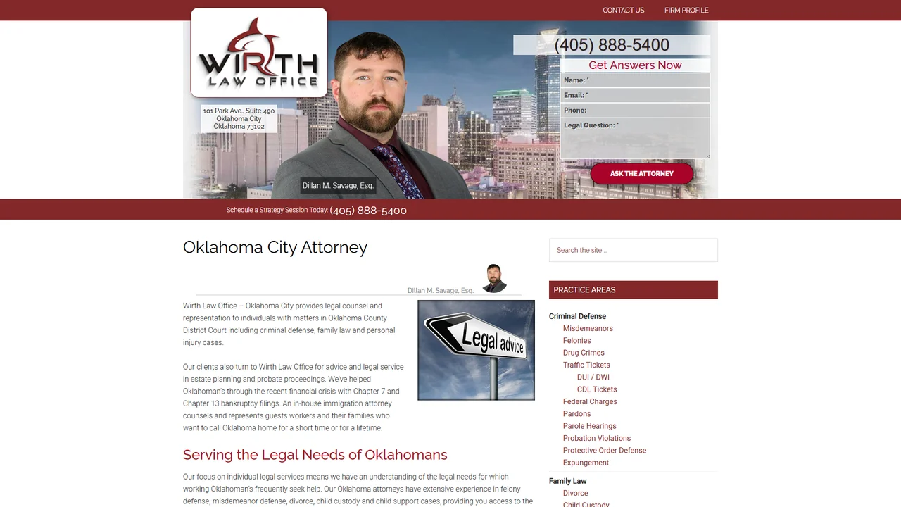 Wirth Law Office - Oklahoma City, OK office in Oklahoma City, Oklahoma