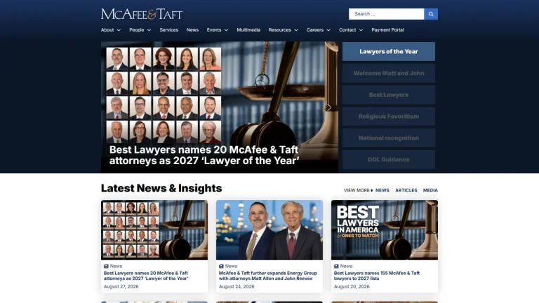 McAfee & Taft, Oklahoma City, OK - Attorney in Oklahoma City