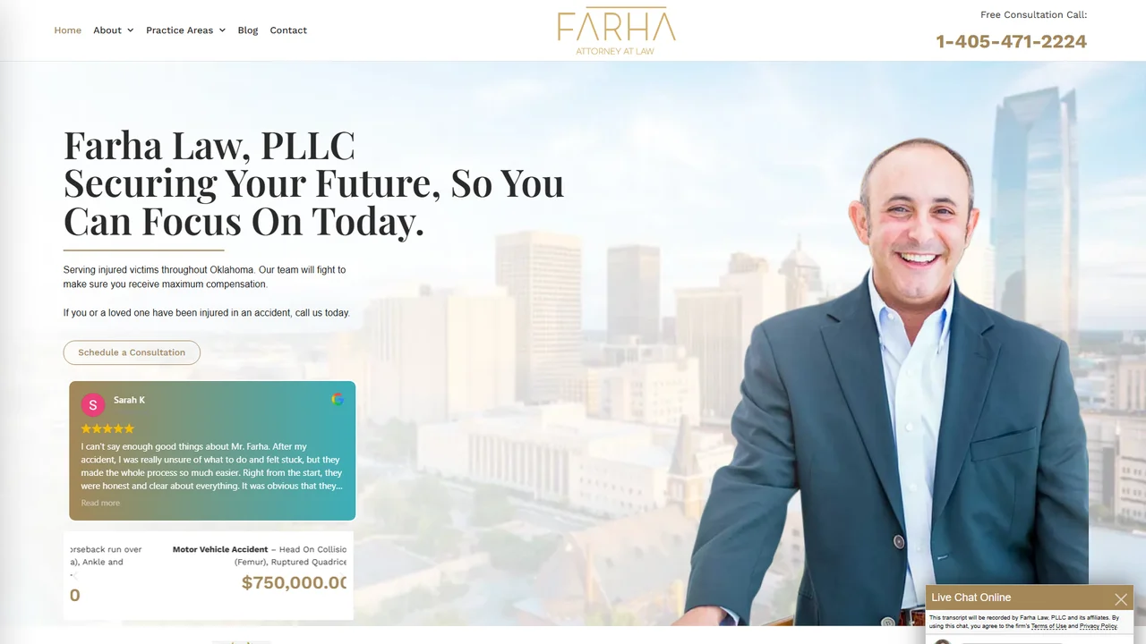 Farha Law Firm - Oklahoma City, OK office in Oklahoma City, Oklahoma