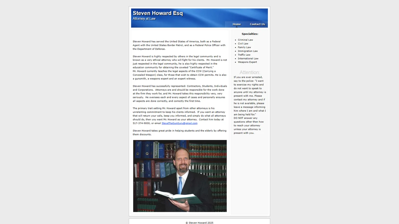 Steven Howard Attorney at Law - Lansing, MI office in Lansing, Michigan