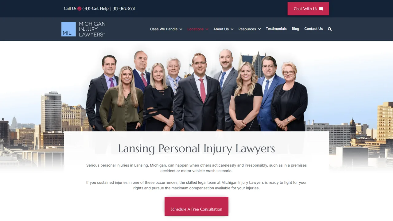 Michigan Injury Lawyers - Lansing, MI office in Lansing, Michigan