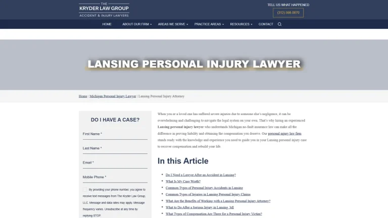 The Kryder Law Group, LLC Accident and Injury Lawyers - Lansing, MI - Attorney in Lansing