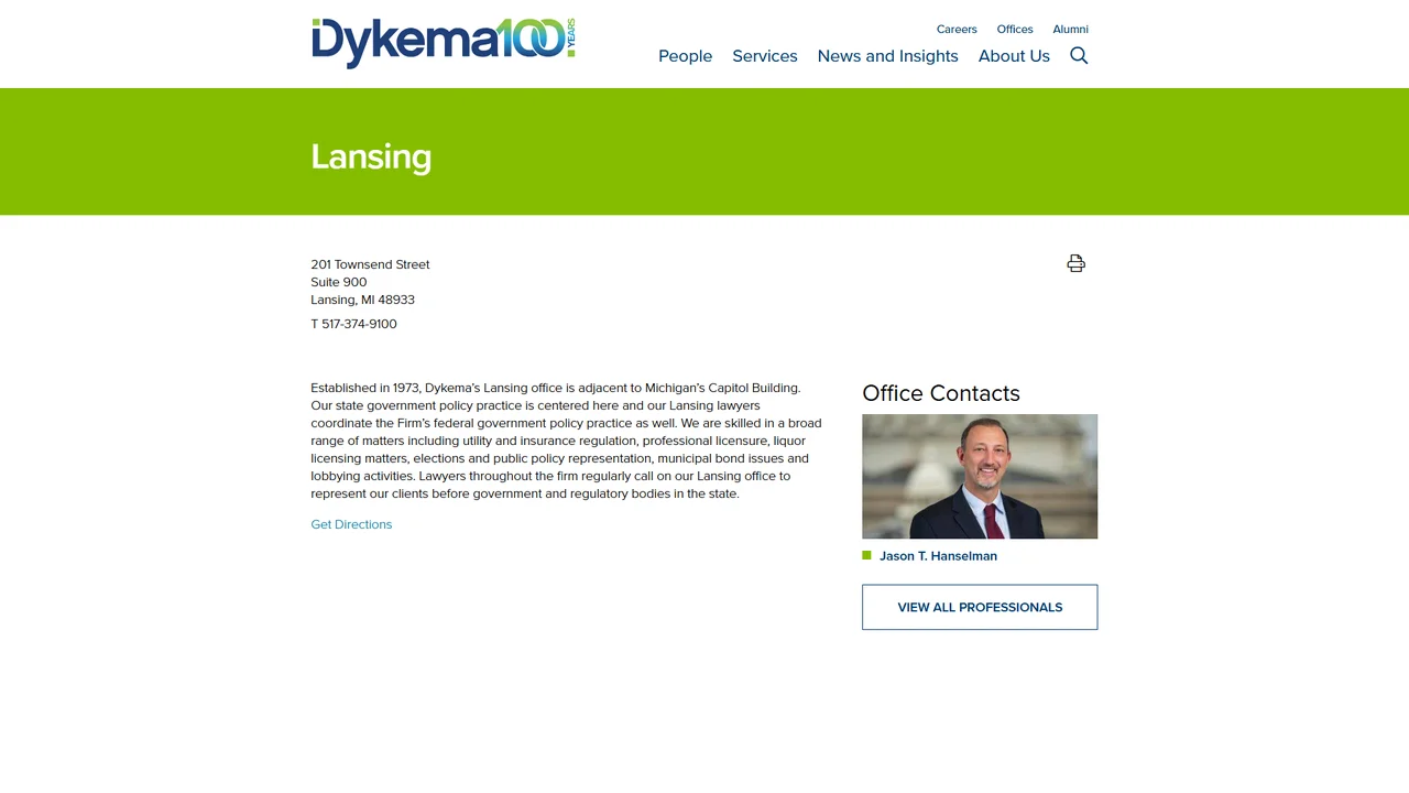 Dykema Gossett PLLC - Lansing, MI office in Lansing, Michigan