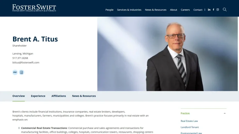 Brent A. Titus, Attorney - Lansing, MI - Attorney in Lansing