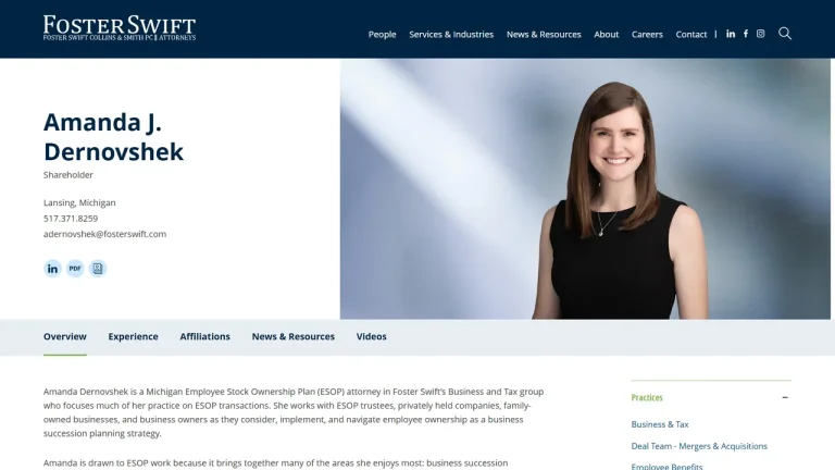 Amanda J. Dernovshek, Attorney - Lansing, MI - Attorney in Lansing