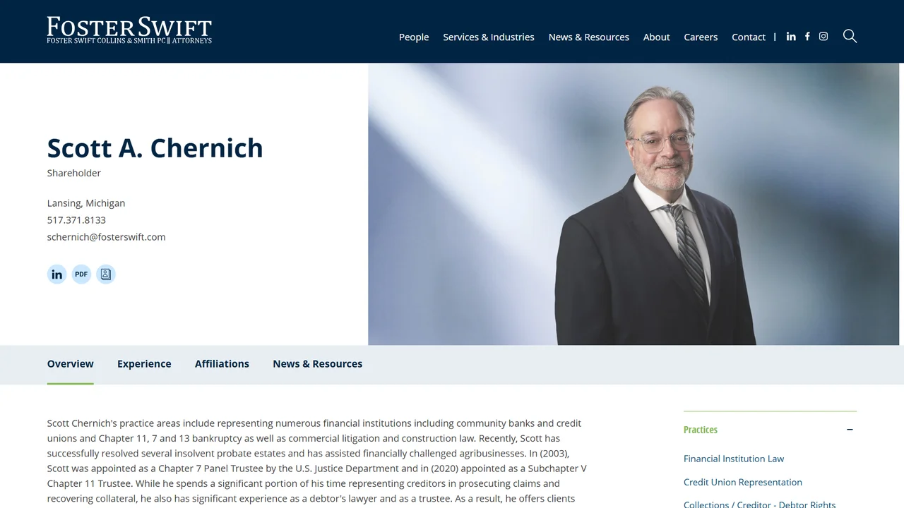 Scott A. Chernich, Attorney - Lansing, MI office in Lansing, Michigan