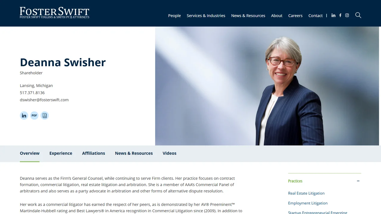 Deanna Swisher - Lansing, MI office in Lansing, Michigan