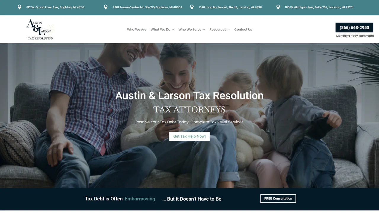 Austin and Larson Tax Resolution - Lansing, MI office in Lansing, Michigan