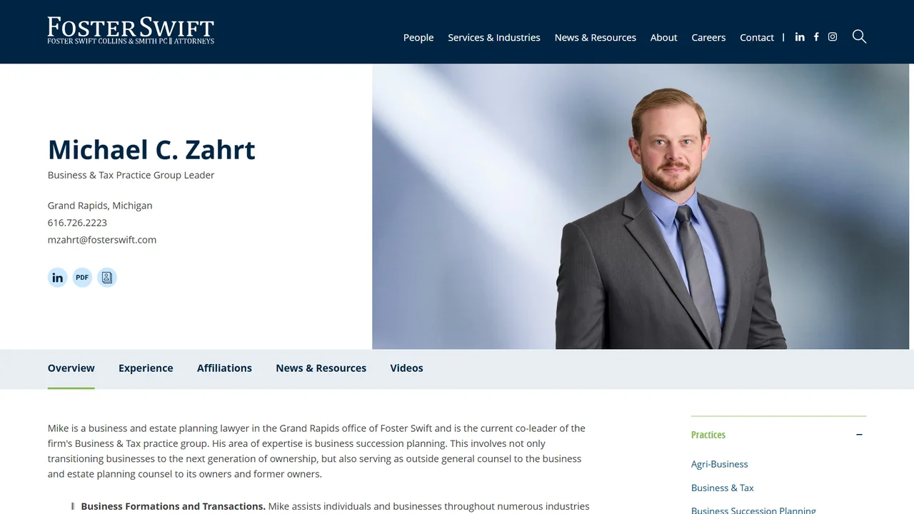 Michael C. Zahrt, Attorney - Lansing, MI office in Lansing, Michigan