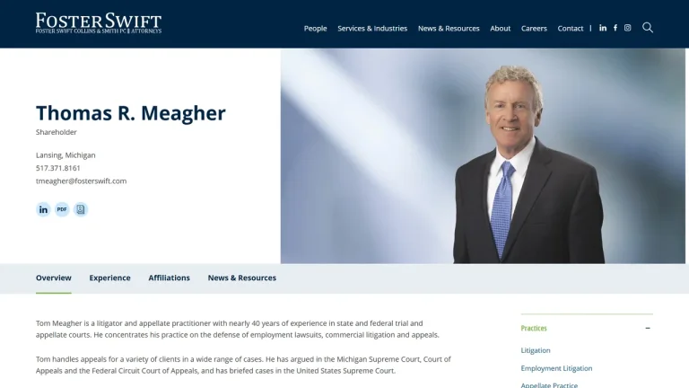 Thomas R. Meagher - Lansing, MI - Attorney in Lansing