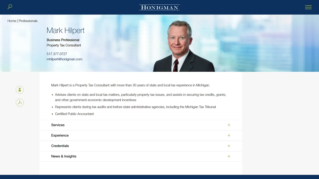 Mark A. Hilpert, Attorney - Lansing, MI office in Lansing, Michigan