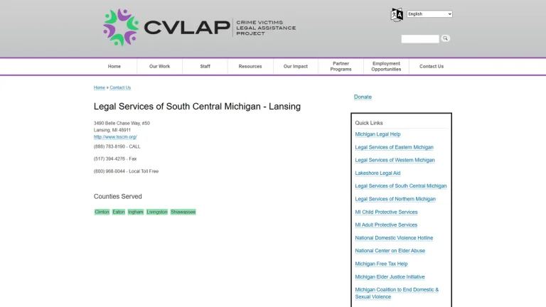 Crime Victims Legal Assistance Project - Lansing, MI - Attorney in Lansing