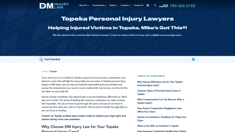 DM Injury Law - Topeka, KS - Attorney in Topeka