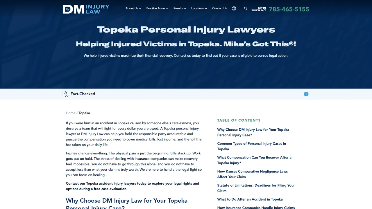DM Injury Law - Topeka, KS office in Topeka, Kansas