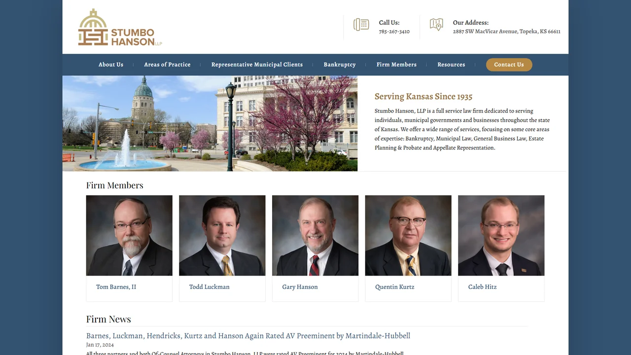 Stumbo Hanson, LLP, Topeka, KS office in Topeka, Kansas